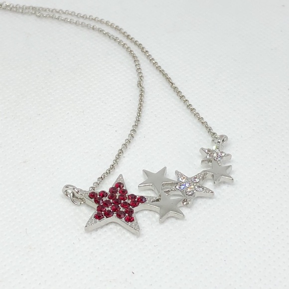 💠3 for $25💠Silver Crystal Star Necklace - Picture 3 of 8